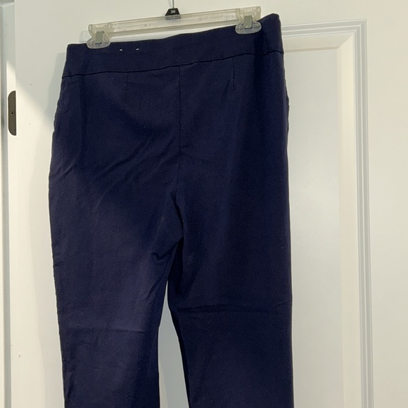 Chico’s Perfect Stretch Navy Ankle pants size 2 short GUC - Picture 5 of 6
